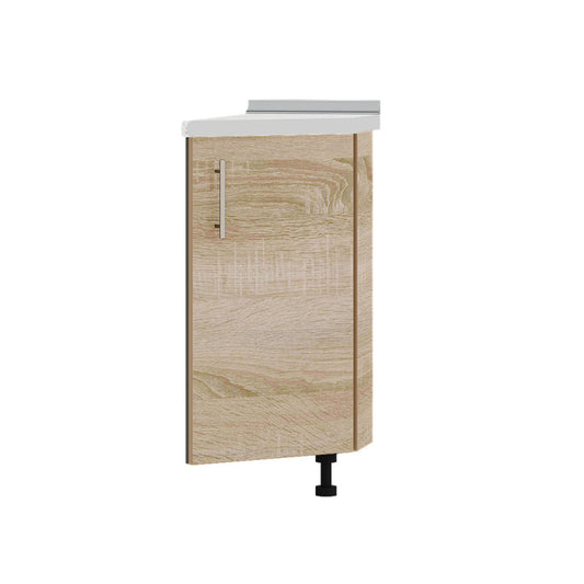 Кухонный модуль угловой Оптима Низ Н93-300 Антрацит/Дуб Сонома (без столешницы) 296х461х820 мм (DTM-071592)