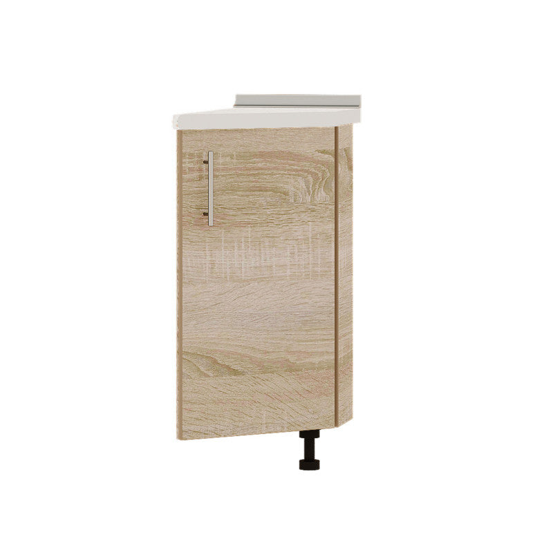 Кухонный модуль угловой Оптима Низ Н93-300 Дуб Сонома/Дуб Сонома (без столешницы) 296х461х820 мм (DTM-071606)