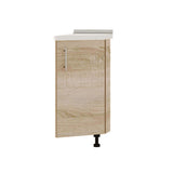 Кухонный модуль угловой Оптима Низ Н93-300 Дуб Сонома/Дуб Сонома (без столешницы) 296х461х820 мм (DTM-071606)