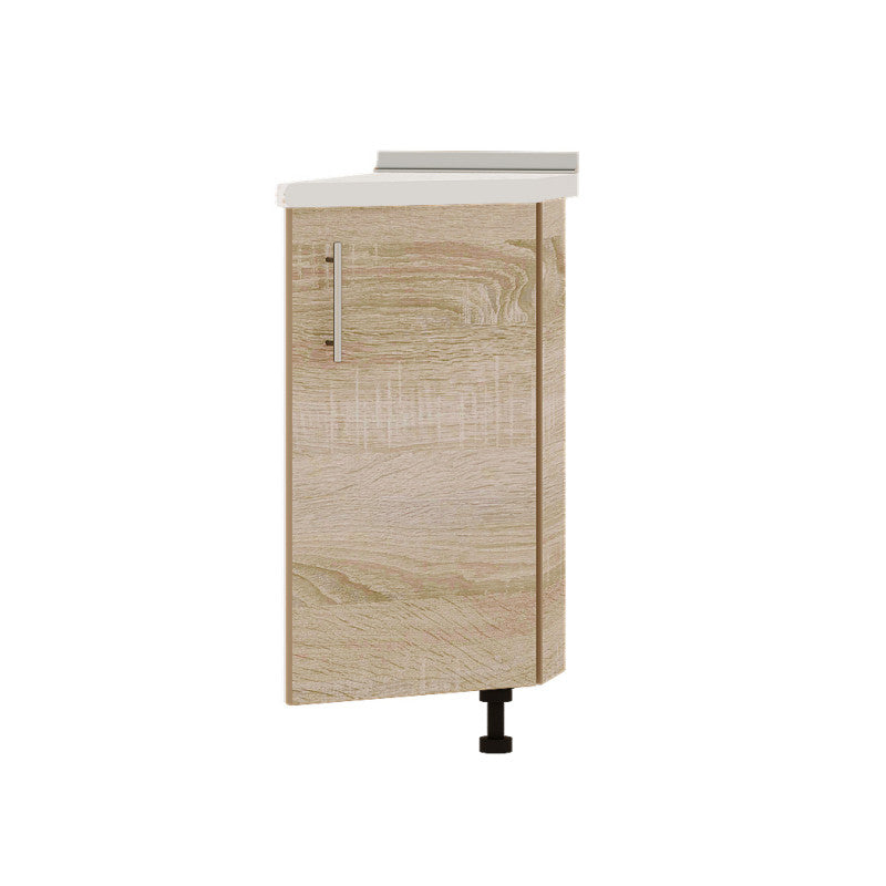 Кухонный модуль угловой Оптима Низ Н93-300 Белый/Дуб Сонома (без столешницы) 296х461х820 мм (DTM-071599)