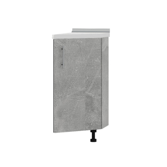 Кухонный модуль угловой Оптима Низ Н97-300 Антрацит/Бетон (без столешницы) 296х561х820 мм (DTM-071610)