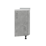 Кухонный модуль угловой Оптима Низ Н97-300 Антрацит/Бетон (без столешницы) 296х561х820 мм (DTM-071610)