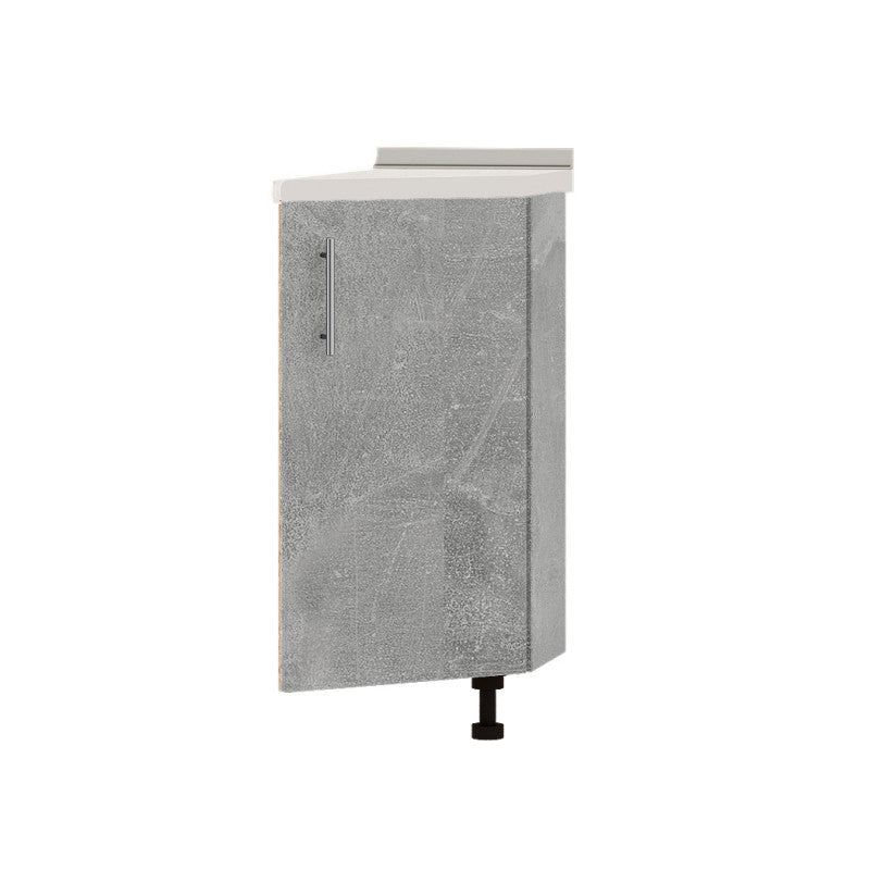 Кухонный модуль угловой Оптима Низ Н97-300 Дуб Сонома/Бетон (без столешницы) 296х561х820 мм (DTM-071624)