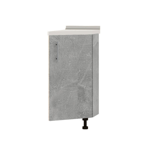 Кухонный модуль угловой Оптима Низ Н97-300 Дуб Сонома/Бетон (без столешницы) 296х561х820 мм (DTM-071624)