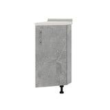 Кухонный модуль угловой Оптима Низ Н97-300 Дуб Сонома/Бетон (без столешницы) 296х561х820 мм (DTM-071624)