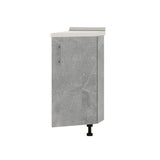 Кухонный модуль угловой Оптима Низ Н97-300 Белый/Бетон (без столешницы) 296х561х820 мм (DTM-071617)