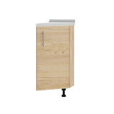 Кухонный модуль угловой Оптима Низ Н97-300 Антрацит/Дуб Крафт Золотой (без столешницы) 296х561х820 мм (DTM-071612)