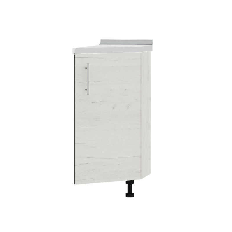 Кухонный модуль угловой Оптима Низ Н97-300 Антрацит/Дуб Крафт Белый (без столешницы) 296х561х820 мм (DTM-071611)