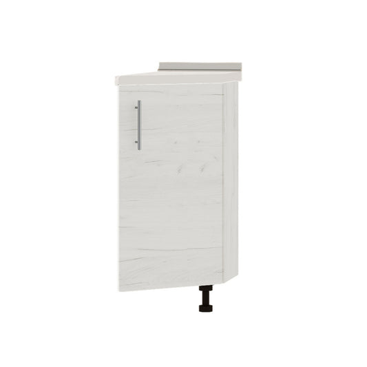 Кухонный модуль угловой Оптима Низ Н97-300 Белый/Дуб Крафт Белый (без столешницы) 296х561х820 мм (DTM-071618)