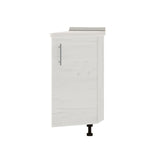 Кухонный модуль угловой Оптима Низ Н97-300 Белый/Дуб Крафт Белый (без столешницы) 296х561х820 мм (DTM-071618)