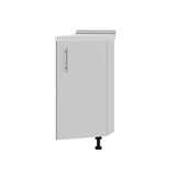 Кухонный модуль угловой Оптима Низ Н97-300 Антрацит/Нимфея Альба (Белый) (без столешницы) 296х561х820 мм (DTM-071615)