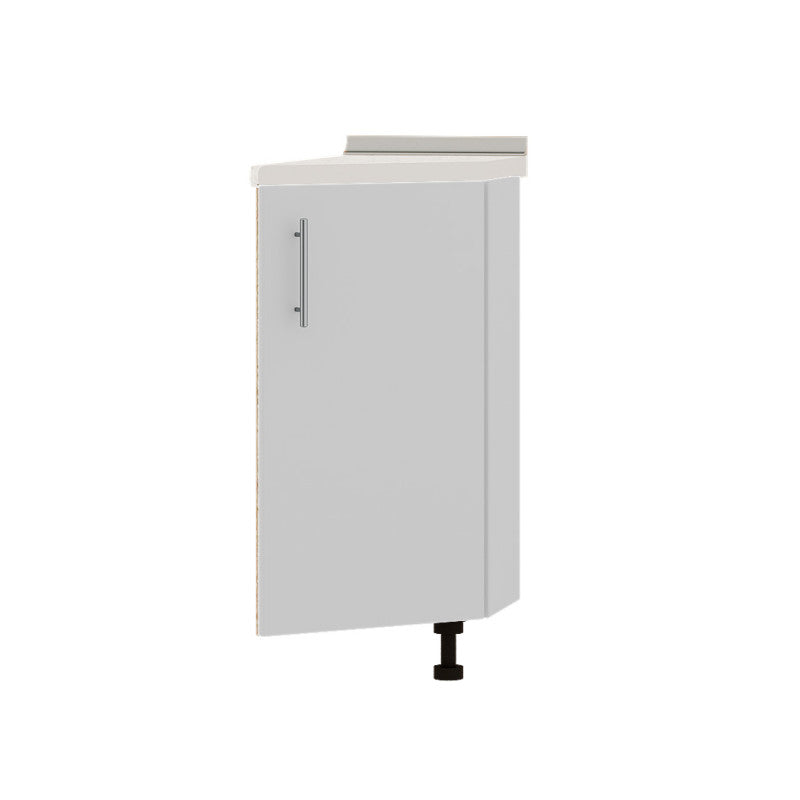 Кухонный модуль угловой Оптима Низ Н97-300 Дуб Сонома/Нимфея Альба (Белый) (без столешницы) 296х561х820 мм (DTM-071629)