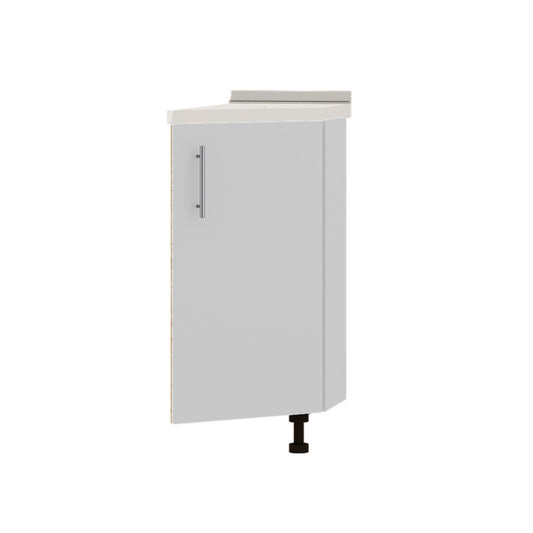 Кухонный модуль угловой Оптима Низ Н97-300 Дуб Сонома/Нимфея Альба (Белый) (без столешницы) 296х561х820 мм (DTM-071629)