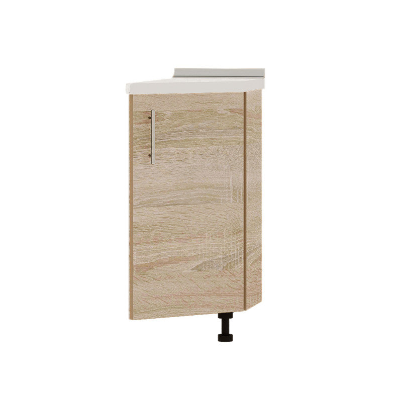 Кухонный модуль угловой Оптима Низ Н97-300 Дуб Сонома/Дуб Сонома (без столешницы) 296х561х820 мм (DTM-071627)