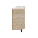 Кухонный модуль угловой Оптима Низ Н97-300 Дуб Сонома/Дуб Сонома (без столешницы) 296х561х820 мм (DTM-071627)