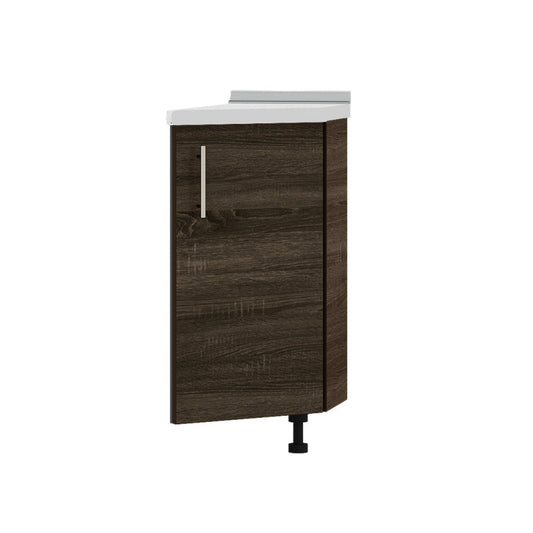 Кухонный модуль угловой Оптима Низ Н97-300 Антрацит/Дуб Сонома Трюфель (без столешницы) 296х561х820 мм (DTM-071614)