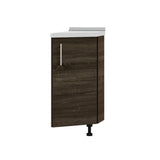 Кухонный модуль угловой Оптима Низ Н97-300 Антрацит/Дуб Сонома Трюфель (без столешницы) 296х561х820 мм (DTM-071614)