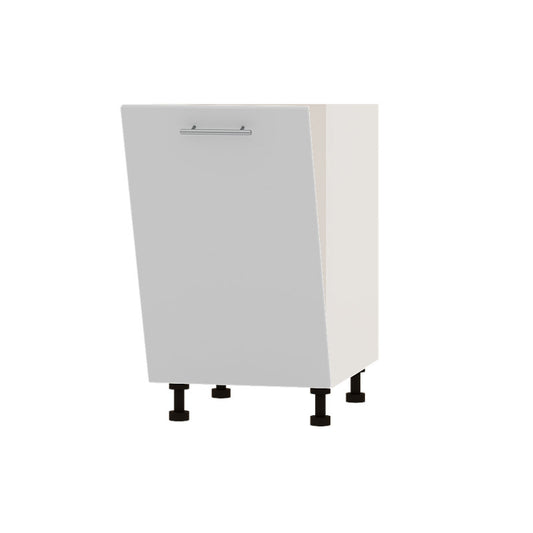 Фасад для посудомоечной машины Оптима ПМ-450 Нимфея Альба (Белый) (без столешницы) 450х16х713 мм (DTM-071466)