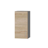 Кухонный модуль Оптима Верх В01-360 Антрацит/Дуб Сонома 360х296х720 мм (DTM-071344)