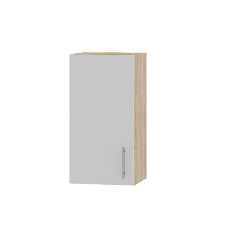 Кухонный модуль Оптима Верх В01-370 Дуб Сонома/Нимфея Альба (Белый) 370х296х720 мм (DTM-071381)