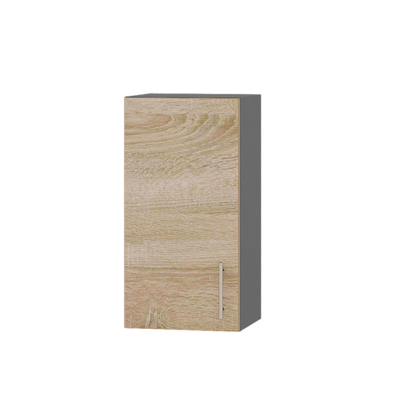 Кухонный модуль Оптима Верх В01-370 Антрацит/Дуб Сонома 370х296х720 мм (DTM-071365)