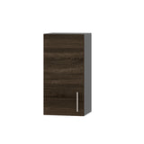 Кухонный модуль Оптима Верх В01-370 Антрацит/Дуб Сонома Трюфель 370х296х720 мм (DTM-071366)