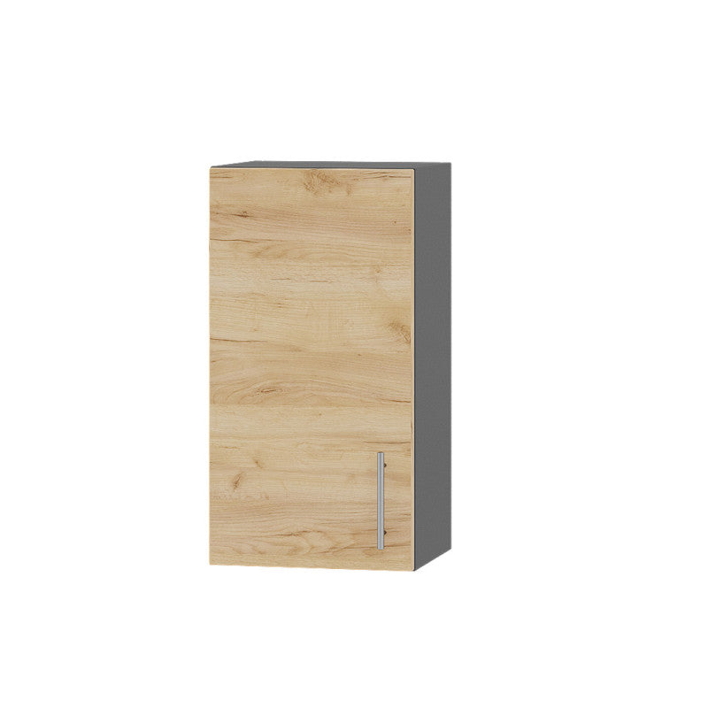 Кухонный модуль Оптима Верх В01-380 Антрацит/Дуб Крафт Золотой 380х296х720 мм (DTM-071385)