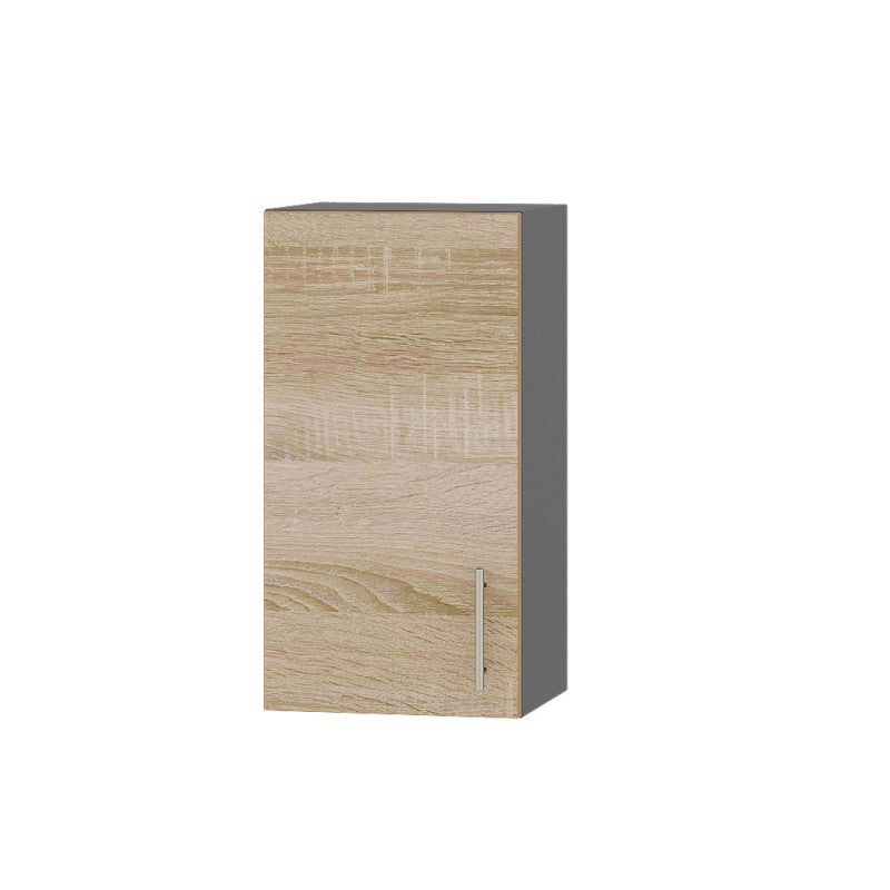 Кухонный модуль Оптима Верх В01-380 Антрацит/Дуб Сонома 380х296х720 мм (DTM-071386)