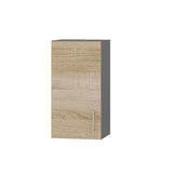 Кухонный модуль Оптима Верх В01-380 Антрацит/Дуб Сонома 380х296х720 мм (DTM-071386)