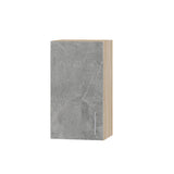 Кухонный модуль Оптима Верх В01-400 Дуб Сонома/Бетон 400х296х720 мм (DTM-071446)