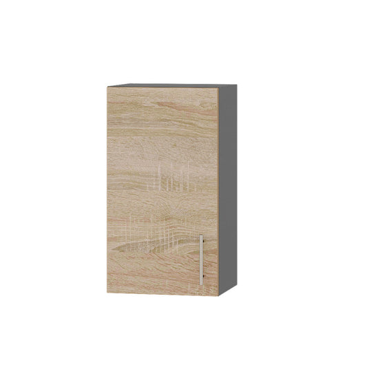 Кухонный модуль Оптима Верх В01-400 Антрацит/Дуб Сонома 400х296х720 мм (DTM-071428)