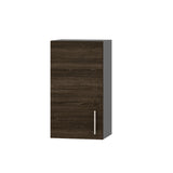 Кухонный модуль Оптима Верх В01-400 Антрацит/Дуб Сонома Трюфель 400х296х720 мм (DTM-071429)