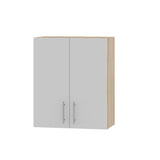 Кухонный модуль Оптима сушарка Верх В06-600 Дуб Сонома/Нимфея Альба (Белый) 600х296х720 мм (DTM-071544)