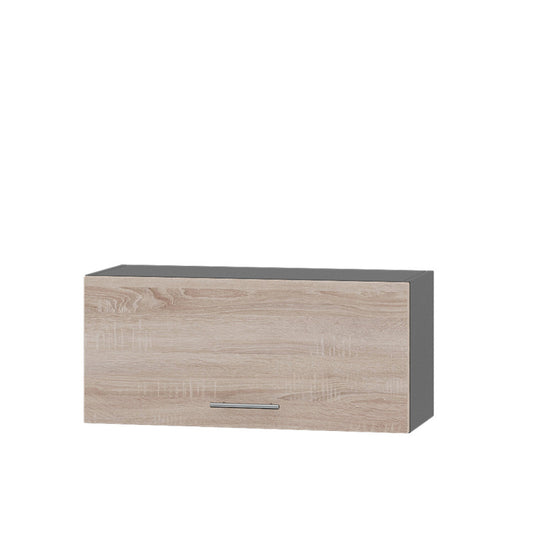 Кухонный модуль Оптима Верх В09-800 Антрацит/Дуб Сонома 800х296х360 мм (DTM-071907)