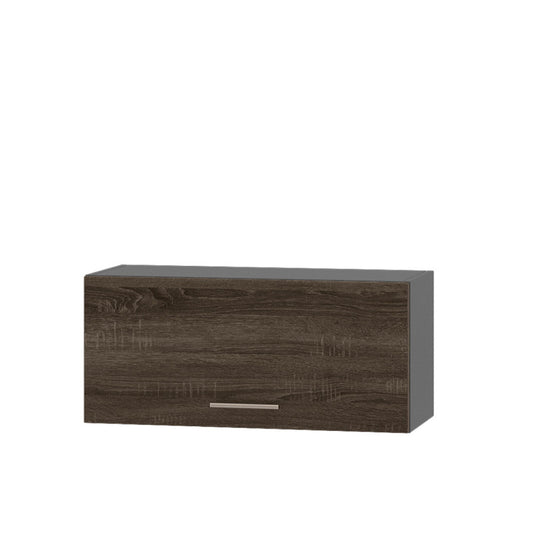 Кухонный модуль Оптима Верх В09-800 Антрацит/Дуб Сонома Трюфель 800х296х360 мм (DTM-071908)