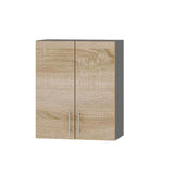 Кухонный модуль Оптима Верх В10-600 Антрацит/Дуб Сонома 600х296х720 мм (DTM-071927)