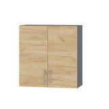 Кухонный модуль Оптима Верх В10-700 Антрацит/Дуб Крафт Золотой 700х296х720 мм (DTM-072043)