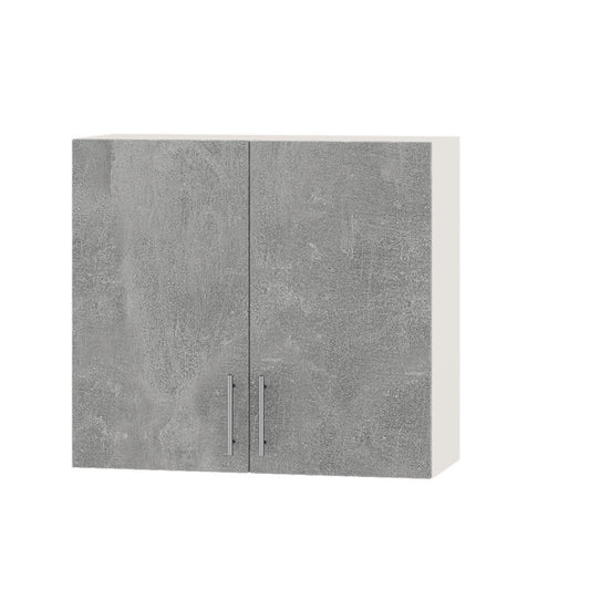 Кухонный модуль Оптима Верх В10-800 Белый/Бетон 800х296х720 мм (DTM-072069)