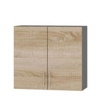 Кухонный модуль Оптима Верх В10-800 Антрацит/Дуб Сонома 800х296х720 мм (DTM-072065)