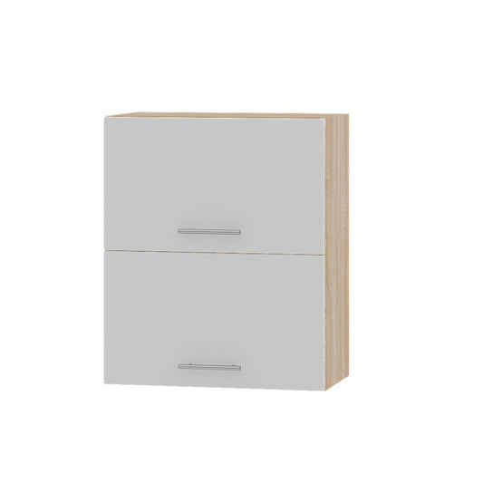 Кухонный модуль Оптима Верх В14-600 Дуб Сонома/Нимфея Альба (Белый) 600х296х720 мм (DTM-072261)