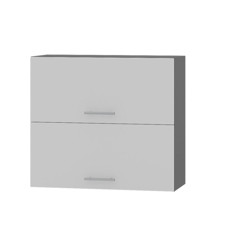 Кухонный модуль Оптима Верх В14-800 Антрацит/Нимфея Альба (Белый) 800х296х720 мм (DTM-072268)