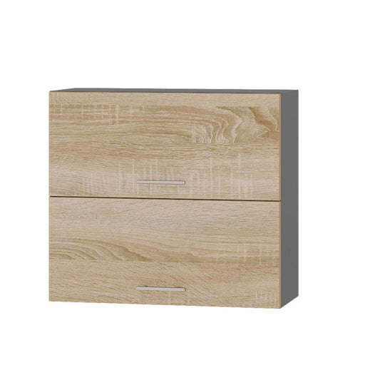 Кухонный модуль Оптима Верх В14-800 Антрацит/Дуб Сонома 800х296х720 мм (DTM-072266)