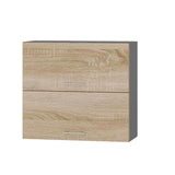 Кухонный модуль Оптима Верх В14-800 Антрацит/Дуб Сонома 800х296х720 мм (DTM-072266)