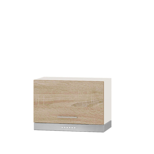 Кухонный модуль под вытяжку Оптима Верх В15-600 Белый/Дуб Сонома 600х296х360 мм (DTM-072400)