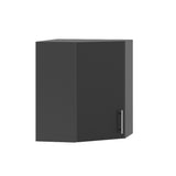 Кухонный модуль угловой Оптима Верх В17-600 Антрацит/Антрацит 600х600х720 мм (DTM-072417)