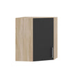 Кухонный модуль угловой Оптима Верх В17-600 Дуб Сонома/Антрацит 600х600х720 мм (DTM-072438)