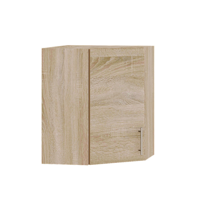 Кухонный модуль угловой Оптима Верх В17-600 Дуб Сонома/Дуб Сонома 600х600х720 мм (DTM-072442)