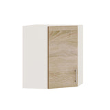 Кухонный модуль угловой Оптима Верх В17-600 Белый/Дуб Сонома 600х600х720 мм (DTM-072428)