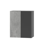 Кухонный модуль Оптима Верх В27-600 Антрацит/Бетон 600х296х720 мм (DTM-072940)