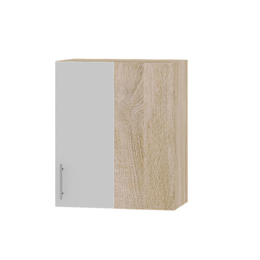 Кухонный модуль Оптима Верх В27-600 Дуб Сонома/Нимфея Альба (Белый) 600х296х720 мм (DTM-072959)